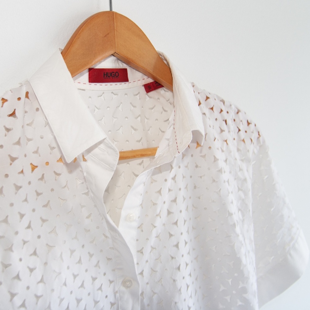 HUGO Laser-Cut Blouse